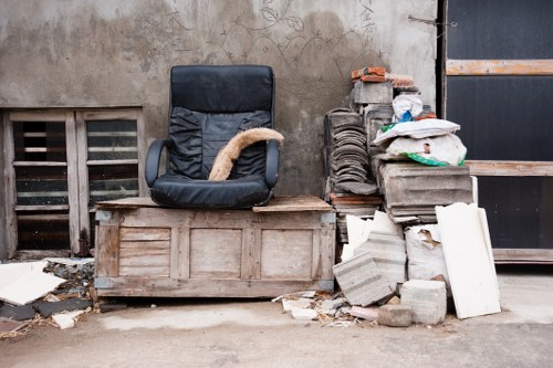 Modern waste removal equipment in action