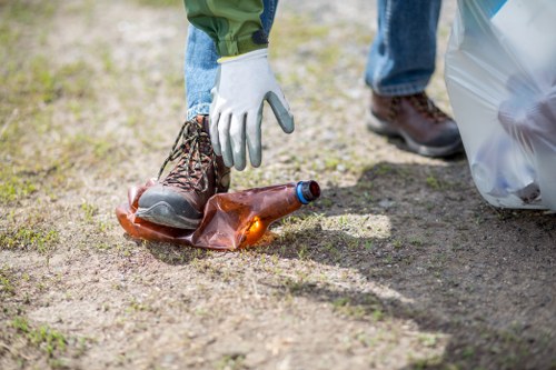 Different types of construction waste materials